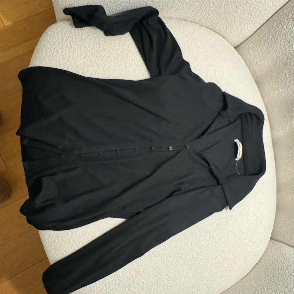 Abercrombie & Fitch black Button-Up Shirt
